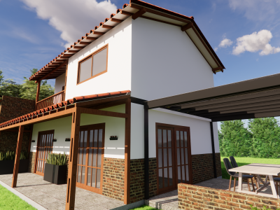 Casa Prefabricada modelo 2 niveles 123m² 009 Casa Prefabricada modelo 2 niveles 123m² 009